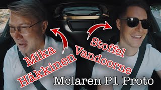 TEASER  Mika Häkkinen amp Stoffel Vandoorne  Race mode of McLaren P1 VP3 [upl. by Upali]