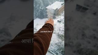 Snowfall vibes😍♥️ snowfall himachal snowday viralshort trending ytshortsviral gurupunjabn [upl. by Nahej565]