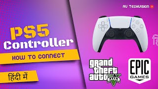 How to use a PS5 controller on the free GTA V game on epic games launcher dualsense gta5 ps5 [upl. by Ennayhc]