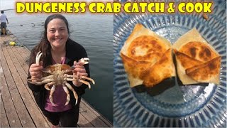 Dungeness Crab Catch amp Cook RANGOONS I Dock Crabbing Jetty Fishery on Nehalem Bay I Solo Mission [upl. by Aeynod]