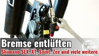 Shimano Scheibenbremse richtig entlüften Deore SLX XT XTR Zee Saint uvm Tutorial 7 [upl. by Trilbee722]