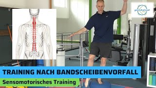 Training nach Bandscheibenvorfall  Sensomotorisches Training [upl. by Natsirt]