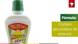 Adoçante Dietético Líquido Lowçucar Plus Com Stevia Leve 100ml Pague 80ml  Drogaria Minas Brasil [upl. by Curkell183]