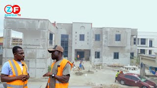 See Mansion Young Engineer Building This Million Dollar Mansion In Kumasi Takes Zionfelix On A Tour [upl. by Oninrutas]