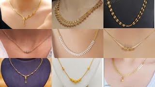 Beautiful Gold Necklace Design For Girls Light weight Daily Wear Gold Chain Design New Design 2022 [upl. by Groveman906]