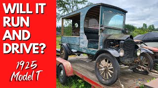 1925 Ford Model T Start and Drive after years of sitting [upl. by Shig]