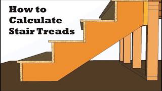 How to calculate stair treads rise and run stringer layout [upl. by Pollitt]