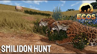 Smilodon Hunts a Western Horse  Ecos La Brea Roblox [upl. by Silvana]