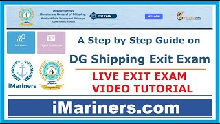 DG Shipping Exit Exam Procedure  Watch LIVE Exam with Proper Explanation Updated March 2021 [upl. by Corbie]