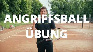 Angriffsball Übung für HobbyTennisspieler [upl. by Adeirf]