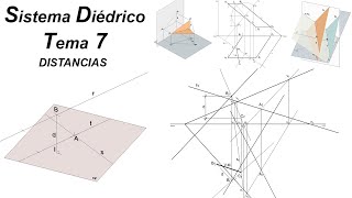 Distancias en Sistema Diédrico  Tema Completo 7 [upl. by Rosati]