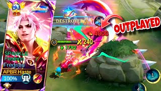 How to Outplay your Opponent in mlbb💯💀  Solo Queue MLBB  Fredrinn Sparkle Skin Gameplay [upl. by Aloise]