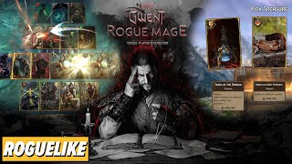 Gwent Rogue Mage  The Witcher 3 Meets Tense Roguelike PvE CardBattling [upl. by Nawud]