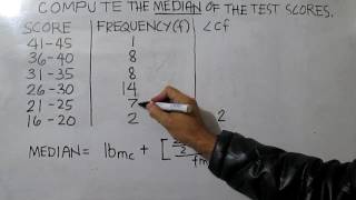 Median for grouped data Descending Order [upl. by Lawan]