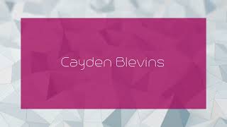 Cayden Blevins  appearance [upl. by Eolanda]