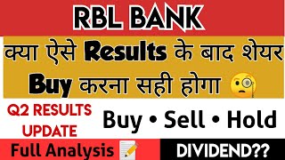 RBL Bank Share Latest News  RBL Bank Share  RBL Bank Share Q2 Results Update [upl. by Gleason]