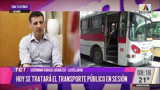 Legislador Emiliano Vargas Aignasse quothoy se tratá el transporte en la sesión legislativaquot [upl. by Subak]