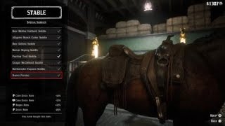 Red Dead Redemption 2 All Crafted Saddles [upl. by Neron922]