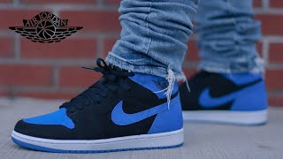 Air Jordan 1 Royal Reimagined  Review Sizing amp OnFoot [upl. by Ryun]