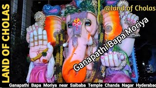 Ganesh Festival Near Saibaba Temple Chanda nagar Hyderabad LandofCholas [upl. by Alamap]