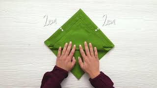 How to fold a Christmas tree napkin [upl. by Filberte785]