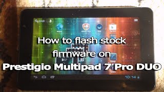 How to flash stock firmware on Prestigio Multipad 7 Pro DUO PMP5570C [upl. by Ellezig]