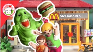 Playmobil Film deutsch  Ghostbusters im McDonalds  Kinderfilm von Familie Hauser [upl. by Marlena]