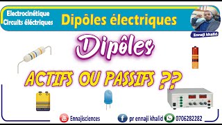 Dipôles électriques actifs et passifs linéaires et non linéaires [upl. by Dewayne264]