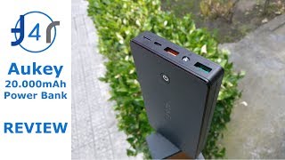 Power Bank 20000mAh Aukey MicroUSB  USB Tipo C Review ESPAÑOL [upl. by Stephens]