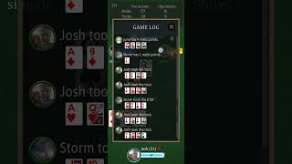 Viewing the Game Log in the PinochleNet App [upl. by Enirok]