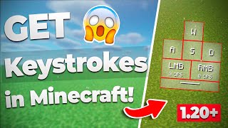 ✅ How to GET KEYSTROKES in Minecraft 120 amp 1202 👍 InstallDownload TLauncher too [upl. by Nogaem]