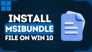 How To Install MSIXbundle File In Windows EASY [upl. by Arimas784]