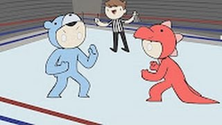 iHasCupquake GANG BEASTS  Animated Short [upl. by Hazeefah]