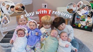 Day In the Life With ALL My Reborn Dolls  Sophias Reborns [upl. by Esoranna90]