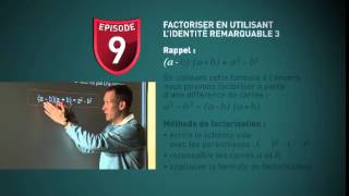 Maths 3eme 9  factorisation et identités remarquables [upl. by Burner193]