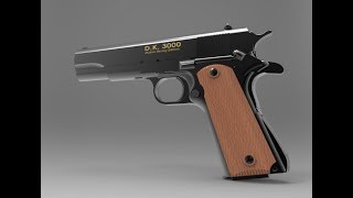 3D Model Colt M1911A1 amp Assembly Drawing CAD File [upl. by Melva]