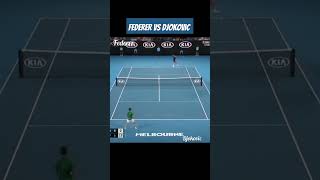 tennis Federer vs Djokovic sports 🎾🥳😱 [upl. by Lyram693]