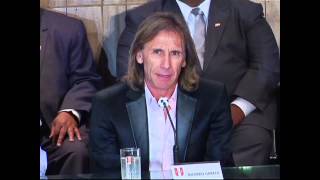 Presentación Ricardo Gareca Nuevo DT de Perú [upl. by Phaih]