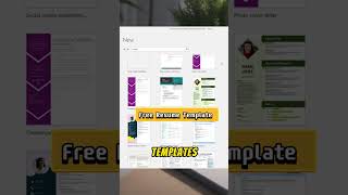 Free Resume Template In Microsoft word [upl. by Eudora577]
