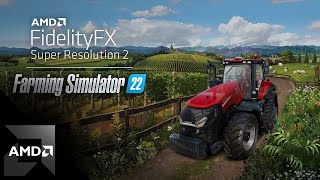 Farming Simulator 22  4K AMD FSR 21 Comparison [upl. by Fattal]