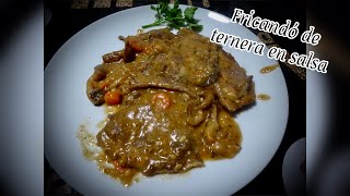 Fricandó de ternera en salsa ¡¡ para no parar de mojar pan 😋 [upl. by Clotilde]