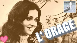 GIGLIOLA CINQUETTI en Français quotL ORAGEquot La Pioggia Interview French TV 1969 ⬇️Testo ⬇️Lyrics [upl. by Atiuqat]