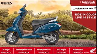 The All New Activa 5G  Saphire Honda Two Wheelers [upl. by Darice]