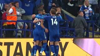 Jamie Vardy penalty vs Arsenal  9th May 2018 [upl. by Sedlik]