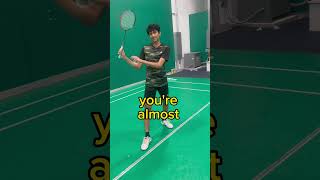 How to do a backhand serve in badminton [upl. by Damour]