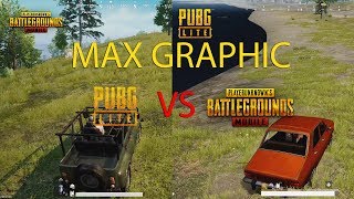 PUBG LITE ULTRA VS PUBGMOBILE HDR GRAPHIC TEST [upl. by Langdon]