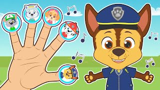 FINGER FAMILY 🎵 Learn professions with the dog patrol [upl. by Katzen]