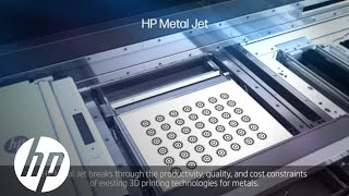 Metal 3D printing technology – HP Metal Jet See how it works  HP [upl. by Norvan]