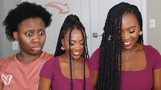 She did It DIY Goddess Passion Twist  Easy Protective Style Tutorial [upl. by Bunde413]