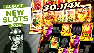 Big Wins on New Slots August 2024 [upl. by Rella]